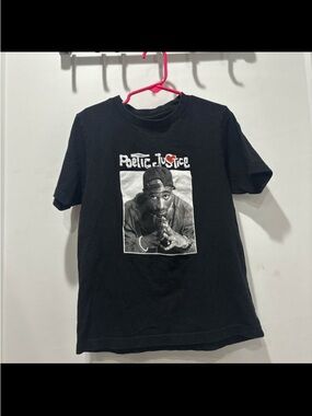 Justice Black Poetic Justice Graphic Tee